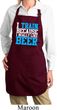 Ladies Apron I Train For Beer Full Length Apron with Pockets