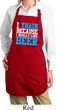 Ladies Apron I Train For Beer Full Length Apron with Pockets