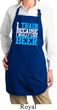 Ladies Apron I Train For Beer Full Length Apron with Pockets