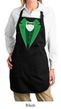 Ladies Apron Irish Tuxedo Full Length Apron with Pockets