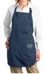 Ladies Apron OM Heart Side Pocket Print Full Length Apron with Pockets