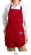Ladies Apron OM Heart Side Pocket Print Full Length Apron with Pockets