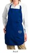 Ladies Apron OM Heart Side Pocket Print Full Length Apron with Pockets