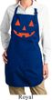 Ladies Apron Orange Jack O Lantern Full Length Apron with Pockets