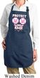 Ladies Apron Protect 2nd Base Full Length Apron with Pockets