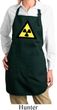 Ladies Apron Radioactive Triangle Full Length Apron with Pockets
