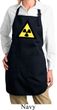 Ladies Apron Radioactive Triangle Full Length Apron with Pockets