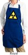 Ladies Apron Radioactive Triangle Full Length Apron with Pockets
