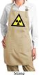 Ladies Apron Radioactive Triangle Full Length Apron with Pockets