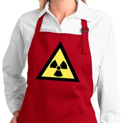 Ladies Apron Radioactive Triangle Full Length Apron with Pockets Ladies Apron Radioactive Triangle Full Length Apron with Pockets