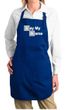 Ladies Apron Say My Name Full Length Apron with Pockets