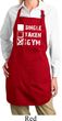 Ladies Apron Single Taken At The Gym Full Length Apron with Pockets