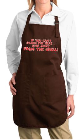 Ladies Apron Stand the Heat Full Length Apron with Pockets