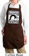 Ladies Apron Warning Gymnast Could Flip Full Length Apron with Pockets