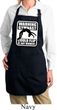 Ladies Apron Warning Gymnast Could Flip Full Length Apron with Pockets