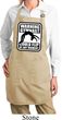 Ladies Apron Warning Gymnast Could Flip Full Length Apron with Pockets
