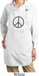 Ladies Apron Basic Peace Black Full Length Apron with Pockets