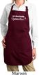 Ladies Apron White Eat Sleep Gymnastics Full Length Apron with Pockets