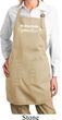 Ladies Apron White Eat Sleep Gymnastics Full Length Apron with Pockets