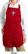 Ladies Apron Legend Lives Crest Full Length Apron with Pockets