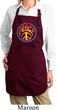 Ladies Apron Psychedelic Peace Full Length Apron with Pockets