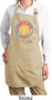 Ladies Apron Psychedelic Peace Full Length Apron with Pockets