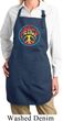 Ladies Apron Psychedelic Peace Full Length Apron with Pockets