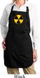 Ladies Apron White Radiation Symbol Full Length Apron with Pockets