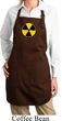 Ladies Apron White Radiation Symbol Full Length Apron with Pockets
