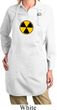 Ladies Apron White Radiation Symbol Full Length Apron with Pockets