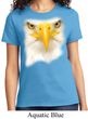 Ladies Bald Eagle Shirt Big Bald Eagle Face Tee T-Shirt