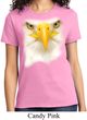 Ladies Bald Eagle Shirt Big Bald Eagle Face Tee T-Shirt