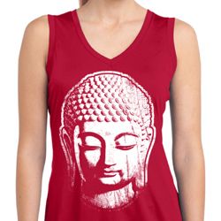 Ladies Big Buddha Head Sleeveless Moisture Wicking Tee