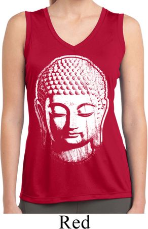 Ladies Big Buddha Head Sleeveless Moisture Wicking Tee
