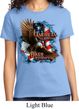 Ladies Biker Shirt American By Birth Tee T-Shirt