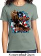 Ladies Biker Shirt American By Birth Tee T-Shirt