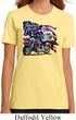 Ladies Biker Shirt American Pride Motorcycle Organic Tee T-Shirt