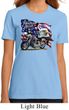 Ladies Biker Shirt American Pride Motorcycle Organic Tee T-Shirt
