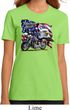 Ladies Biker Shirt American Pride Motorcycle Organic Tee T-Shirt