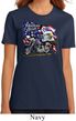 Ladies Biker Shirt American Pride Motorcycle Organic Tee T-Shirt
