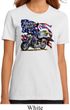 Ladies Biker Shirt American Pride Motorcycle Organic Tee T-Shirt