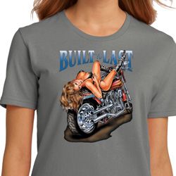 Ladies Biker Shirt Built To Last Organic Tee T-Shirt