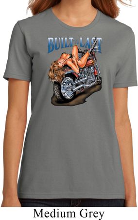Ladies Biker Shirt Built To Last Organic Tee T-Shirt
