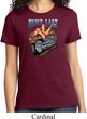 Ladies Biker Shirt Built To Last Tee T-Shirt