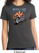 Ladies Biker Shirt Built To Last Tee T-Shirt