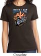 Ladies Biker Shirt Built To Last Tee T-Shirt