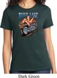Ladies Biker Shirt Built To Last Tee T-Shirt