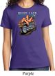 Ladies Biker Shirt Built To Last Tee T-Shirt
