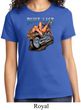 Ladies Biker Shirt Built To Last Tee T-Shirt
