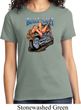Ladies Biker Shirt Built To Last Tee T-Shirt